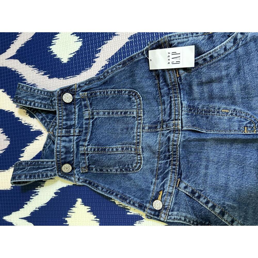 100% Cotton! 🌎 Baby Gap Denim Overalls Sz. 3yrs. by Loving Kindness Everyday - Picture 2 of 13